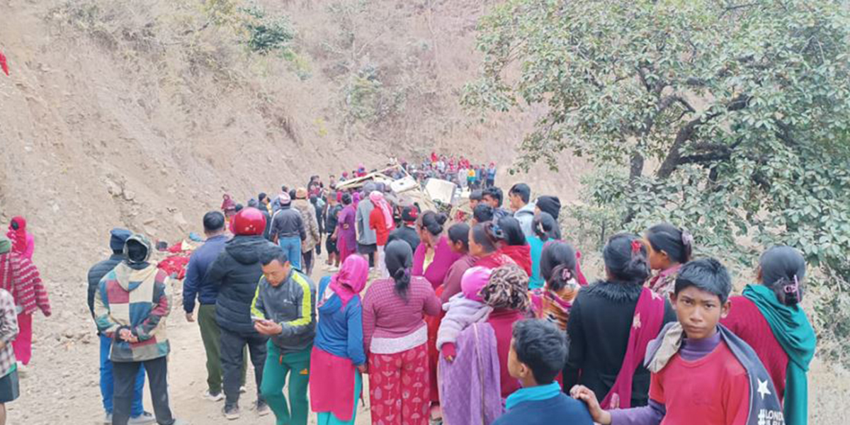 पाल्पामा जिप दुर्घटना हुँदा ८ जनाको मृत्यु